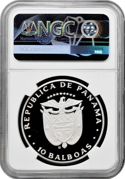 Панама 10 бальбоа 1982 CHI, NGC PF69 U, "Міжнародний рік дітей"