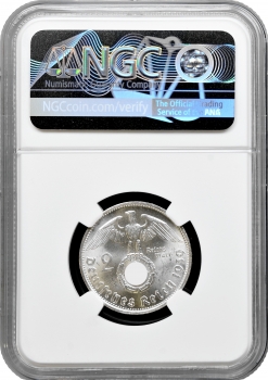 Німеччина - Третій рейх 2 рейхсмарки 1939 B, NGC MS63, "Нацистська Німеччина (1933 - 1945)"