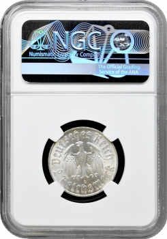 Німеччина - Третій рейх 2 рейхсмарки 1933 р. D, NGC MS63, "450 років від дня народження Мартіна Лютера"