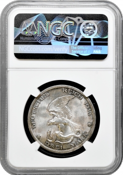 Пруссія 3 марки 1913 р. A, NGC MS64, "100 років оголошення війни проти Франції"
