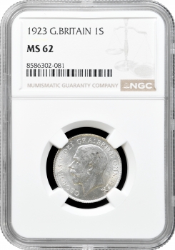 Великобританія 1 шилінг 1923, NGC MS62, "Король Георг V (1910 - 1936)"