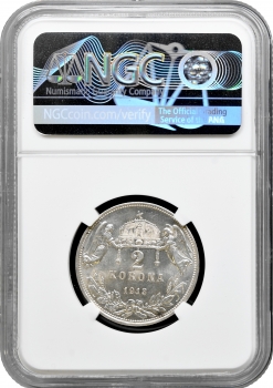 Угорщина 2 крони 1913 KB, NGC MS63, "Імператор Франц Йосип I (1848 - 1916)"
