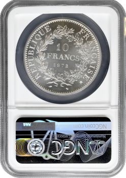 Франція 10 франків 1972 р., NGC PF69 PIEFORT, "П'ята Республіка (1959 - 2002)" Top Pop