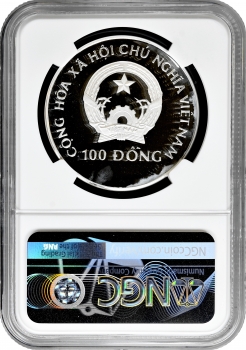 В'єтнам 100 донгів 1994 р., NGC PF67 UC, "Доісторичні тварини - Галлімім"