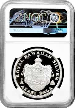 Гавайський монетний двір 1 долар 1996 р., NGC PF66 UC, "Король Калакауа I" 1 унція