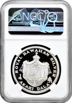 Гавайський монетний двір 1 долар 1996 р., NGC PF67 UC, "Королева Ліліуокалані" 1 унція