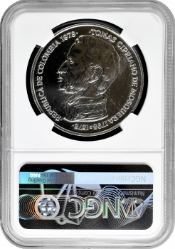 Колумбія 500 песо 1978 р., NGC MS64, "Острорилий крокодил"