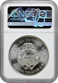 Коста-Ріка 100 колонів 1979 року, NGC MS68, "Міжнародний рік дітей"