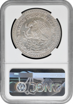 Мексика 1 онза 1999 р. Mo, NGC MS65, "Срібна інвестиційна монета "Свобода"