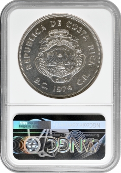 Коста-Ріка 100 колонів 1974, NGC MS66, "Охорона природи - Ламантін"10400