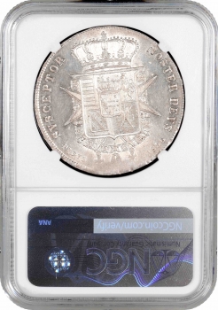 Тоскана 4 флорина 1856, NGC MS63, "Великий герцог Леопольд II (1824 - 1859)"