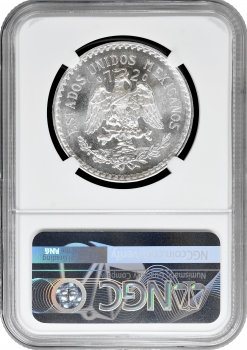 Мексика 1 песо 1933 р. Mo, NGC MS65, "Мексиканські Сполучені Штати (1905 - 1969)"