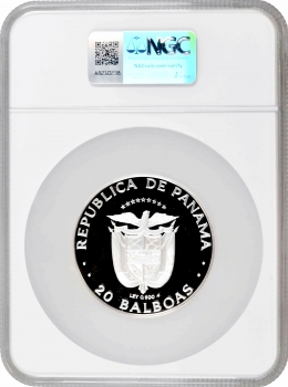 Панама 20 бальбоа 1984 FM, NGC PF67 UC, "Васко Нуньєс де Бальбоа"