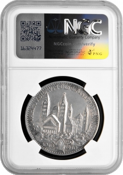 Веймарська Республіка Медаль Карла Гетца 1930, NGC MS63, "Ювілей Шпейєрського собору"