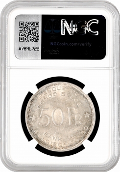 Бельгійське Конго 50 франків 1944, NGC MS61, "Колонія Бельгії (1909 - 1949)"