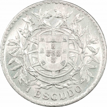 Португалія 1 ескудо 1916, PCGS MS62, "Португальська Республіка (1911 - 1969)"