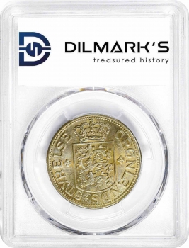 Гренландия 5 крон 1944 г., PCGS MS64, "Датская колония (1926 - 1964)"