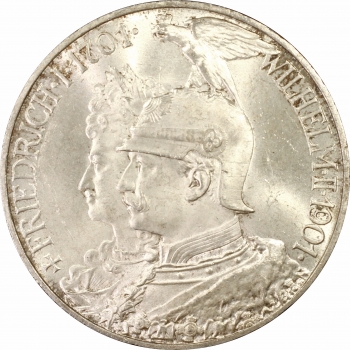 Пруссія 5 марок 1901 р. A, PCGS MS64+, "200 років Пруссії"
