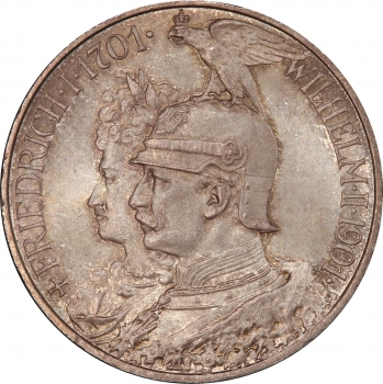 Пруссія 2 марки 1901 р. A, PCGS MS66, "200 років Пруссії"