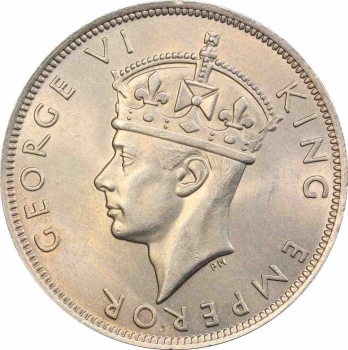 Южная Родезия 1/2 кроны 1947 г., PCGS MS63, "Колония Великобритании (1932 - 1955)"