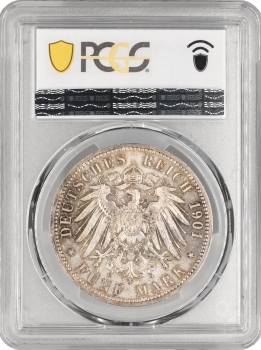 Пруссія 5 марок 1901 р. A, PCGS MS62, "200 років Пруссії"