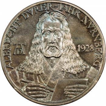Веймарська Республіка Медаль 1928 р., PSGS SP66, "400 років від дня смерті Альбрехта Дюрера" Top Pop