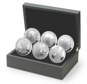 Великобритания набор 5 фунтов 2014 г., PROOF, "Первая мировая война - Вспышка"