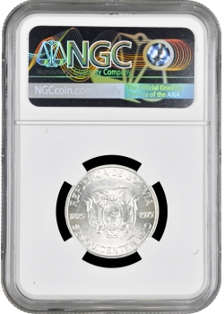 Боливия 100 песо 1975 г., NGC MS63, "150 лет Независимости"