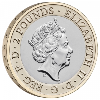 Великобритания 2 фунта 2020 г., BU, "75 лет Дню Победы в Европе"