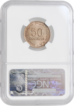Мозамбик 50 сентаво 1936 г., NGC MS64, "Португальская колония (1935 - 1974)"