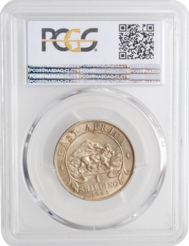 Британская Восточная Африка 1 шиллинг 1941 г. I, PCGS MS63, "Король Георг VI (1937 - 1952)"