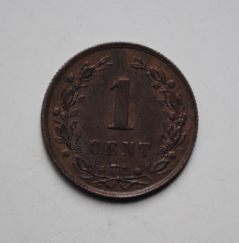 Нидерланды 1 цент 1878 г., РЕДКОЕ СОСТОЯНИЕ