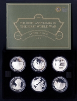 Великобритания набор 5 фунтов 2014 г., PROOF, "Первая мировая война - Вспышка"