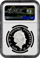 Великобритания 2 фунта 2019 г., NGC PF70 UC, "Звери Королевы - Йель Бофорта" Top Pop