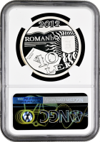 Румыния 10 леев 2012 г., NGC PF69 UC, "100 лет первому румынскому паспорту"