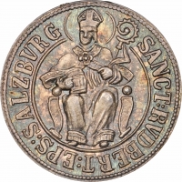 Зальцбург 1 крейцер 1587 г., NGC MS66, "Чекан Антона Коппенвальнера 1928" Top Pop