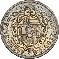 Зальцбург 1 крейцер 1587 г., NGC MS66, "Чекан Антона Коппенвальнера 1928" Top Pop