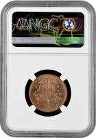 Боливия 50 сентаво 1942 г., NGC MS64 RD ORIGINAL, "Республика Боливия (1870 - 1963)"