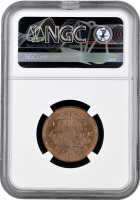 Боливия 50 сентаво 1942 г., NGC MS65 RB RESTRIKE, "Республика Боливия (1870 - 1963)"