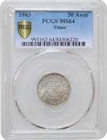 Португальский Тимор 50 аво 1945 г., PCGS MS64, "Патака (1886 - 1957)"