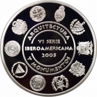 Испания Медаль 2005 г., PROOF, "VI Иберо-американская серия - Архитектура"
