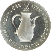 ГДР 10 марок 1969 г., UNC, "250 лет со дня смерти Иоганна Фридриха Бёттгера"