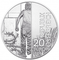 Австрия 20 евро 2014 г., PROOF, "25 лет Революции 1989 года"