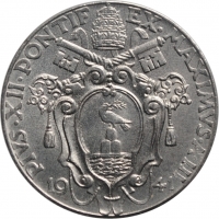 Ватикан 20 чентезимо 1941 г., BU, "Папа Пий XII (1939 - 1958)"