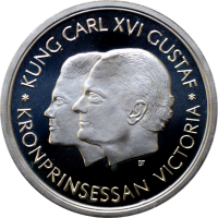 Швеция 200 крон 1999 г., PROOF, "Миллениум"