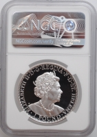 Остров Святой Елены 1 фунт 2021 г., NGC PF70 UC, "Уна и Лев"