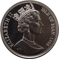 Остров Мэн 1 крона 1996 г., UNC, "Бурманская кошка"