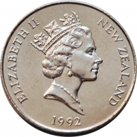 Новая Зеландия 5 долларов 1992 г., UNC, 'Первооткрыватели - Купе'