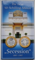 Австрия 50 шиллингов 1997 г., BU, '100 лет Венскому сецессиону'