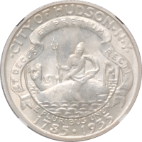 США 50 центов 1935 г., NGC MS64, "150 лет городу Гудзон, штат Нью-Йорк"